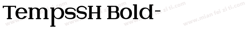 TempsSH Bold字体转换